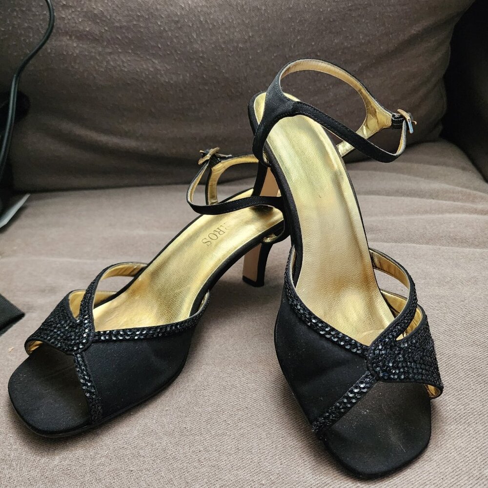 Caparros Black Strappy Heels